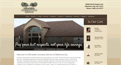Desktop Screenshot of cremation-okc.com