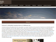 Tablet Screenshot of cremation-okc.com